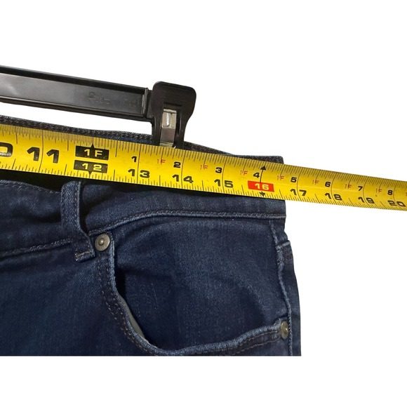 Loft Outlet Size 14 Petite Skinny Jeans Dark Wash Blue Stretch Denim 402939 - Picture 7 of 9